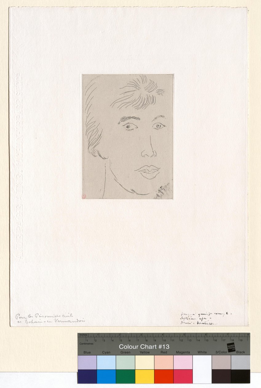 Josette Gris, visage de trois quarts - Henri Matisse