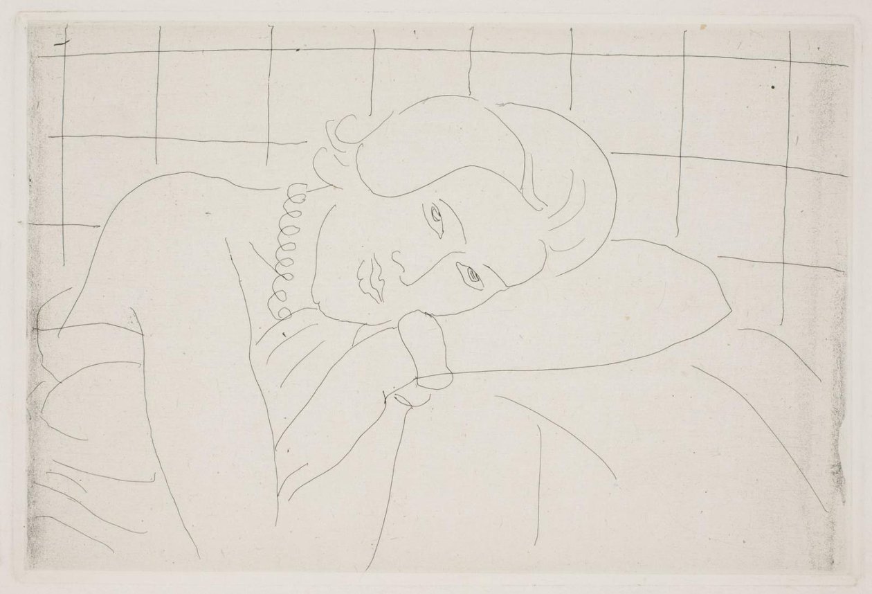 Femme reposant sa tête sur son bras. Demi-figure - Henri Matisse