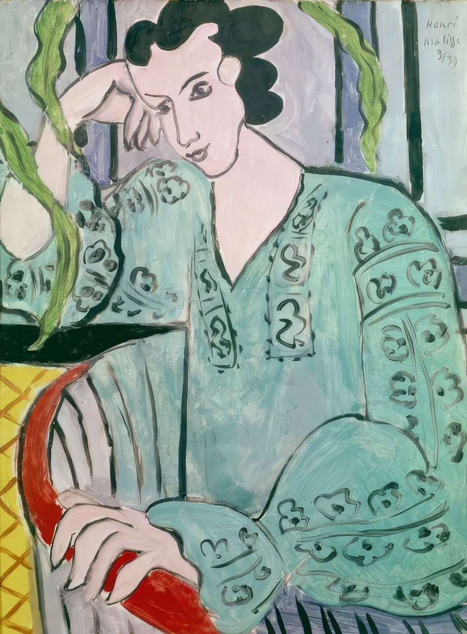 La Hongroise en blouse verte - Henri Matisse