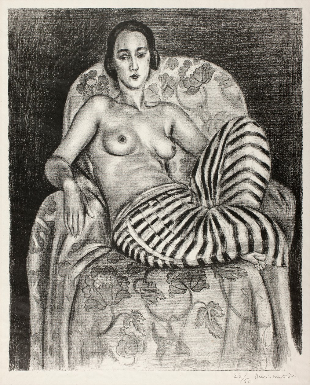 Grande odalisque en pantalon rayé - Henri Matisse