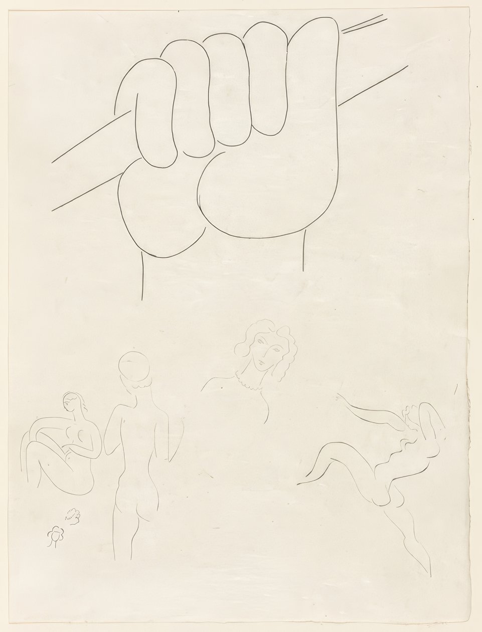Le Guignon, deuxième planche des Poésies de Mallarmé - Henri Matisse