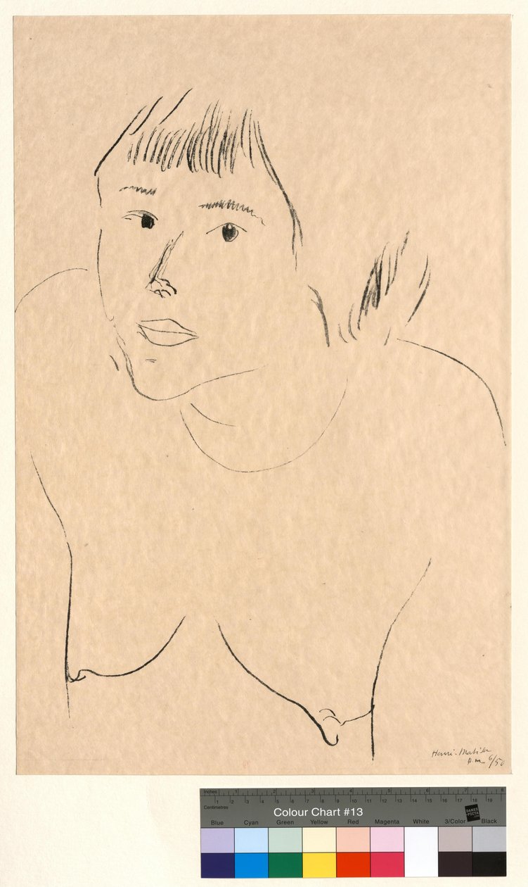 Les Yeux noirs (Femme nue, en buste, de face) - Henri Matisse