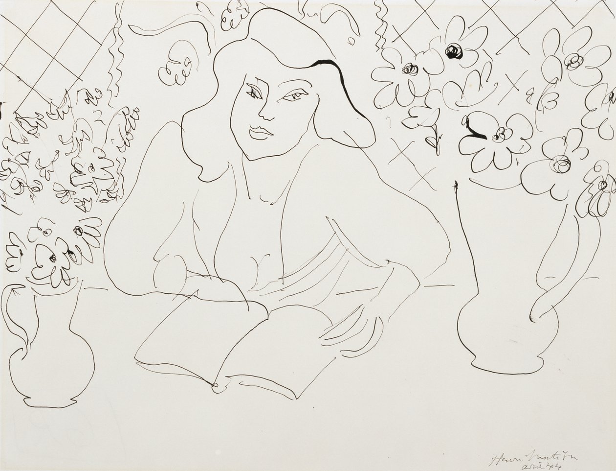 Modèle avec livre - Henri Matisse