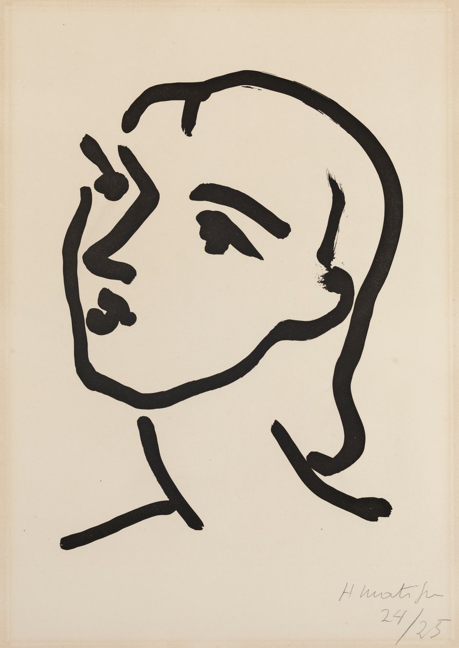 Nadia au cheveux lisse - Henri Matisse