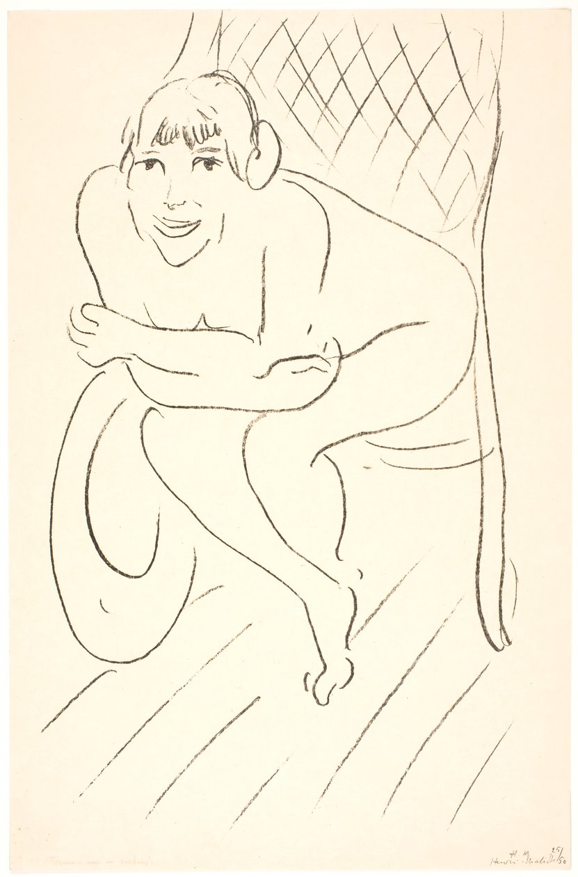 Femme nue dans un fauteuil à bascule - Henri Matisse