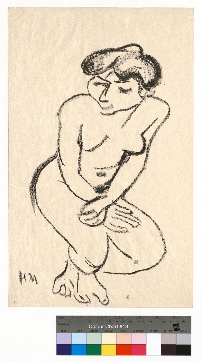 Nu accroupi les yeux baissés - Henri Matisse