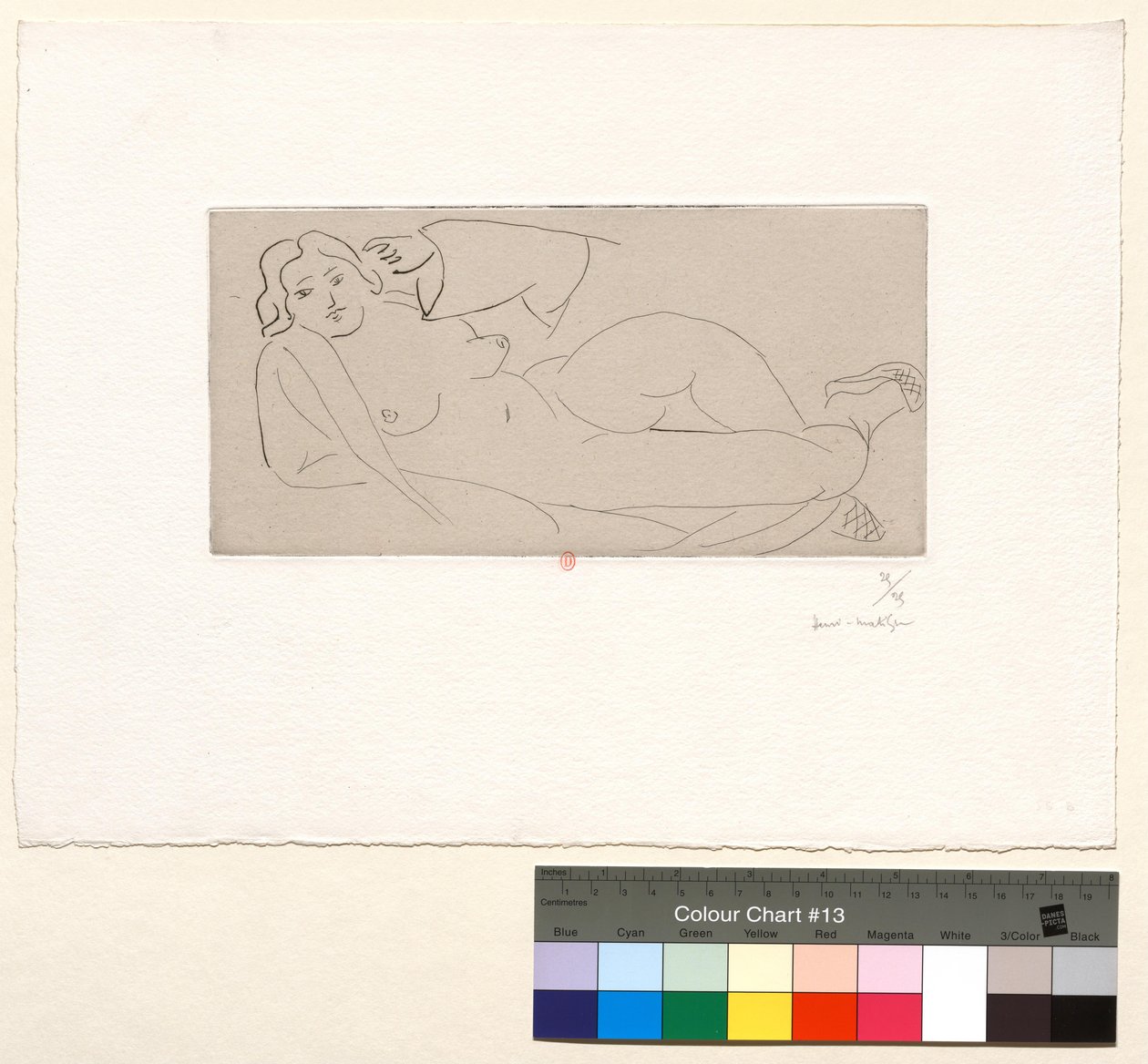 Nu allongé aux babouches de paille tressée - Henri Matisse