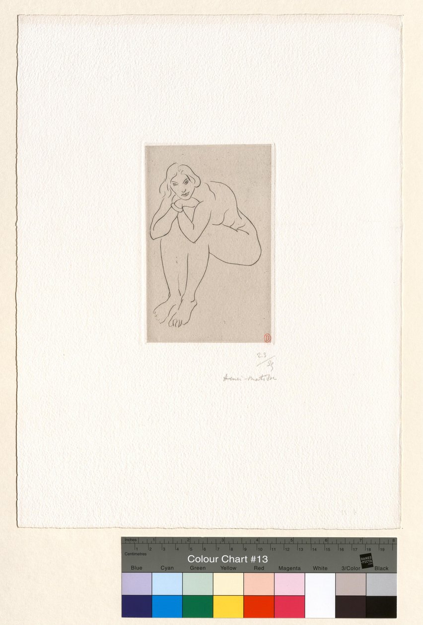 Nu assis, le torse appuyé sur les genoux - Henri Matisse