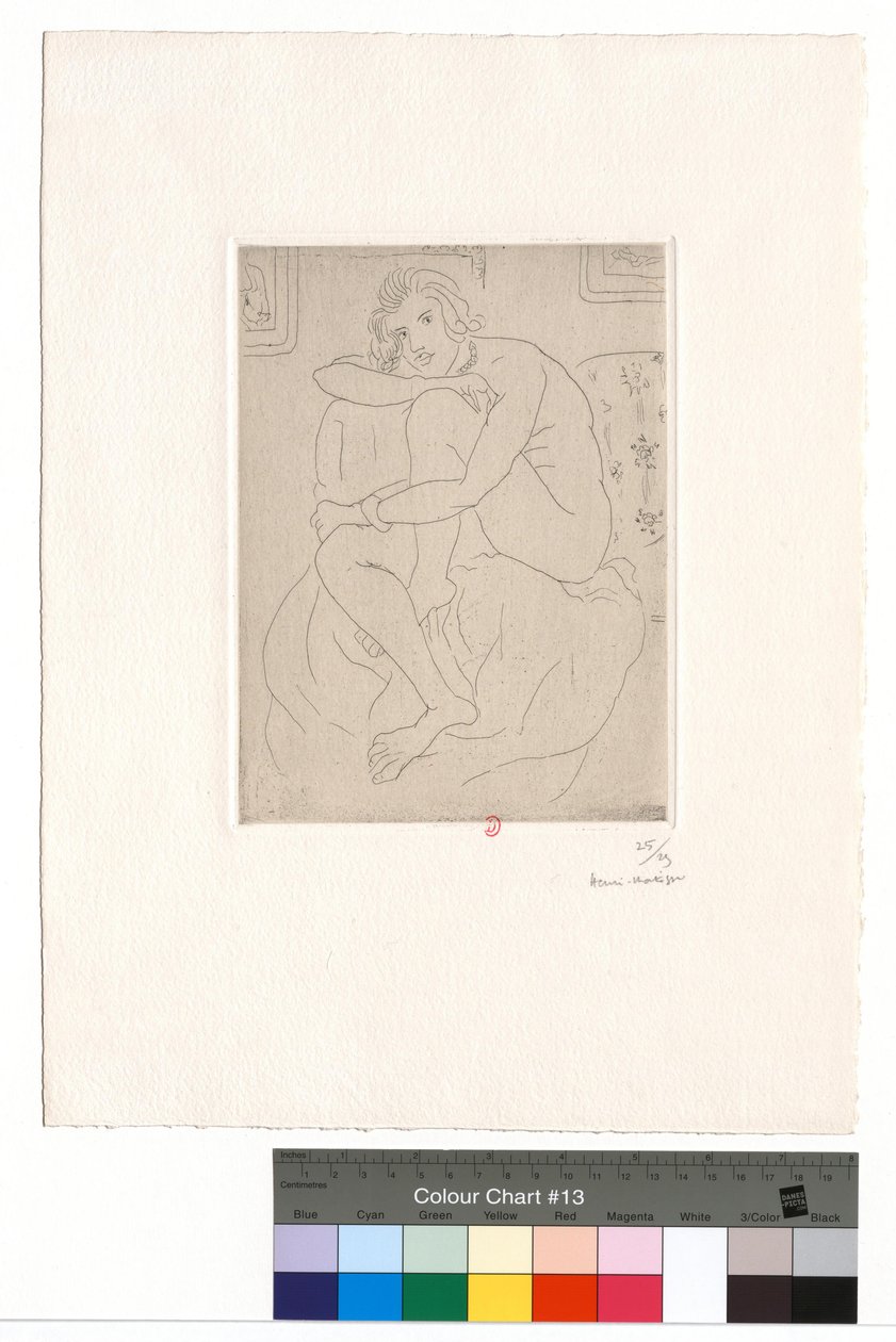Nu assis, mains aux genoux - Henri Matisse