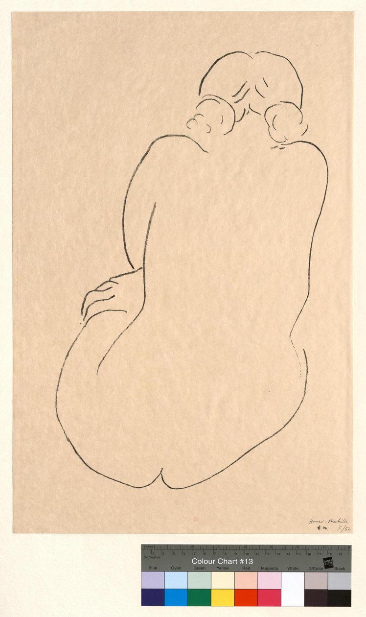 Nu assis, vu de dos - Henri Matisse