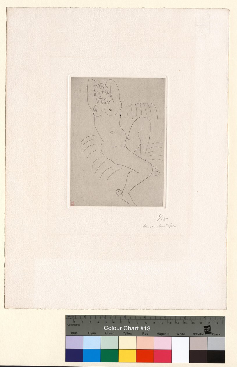 Nu au fauteuil rayé - Henri Matisse