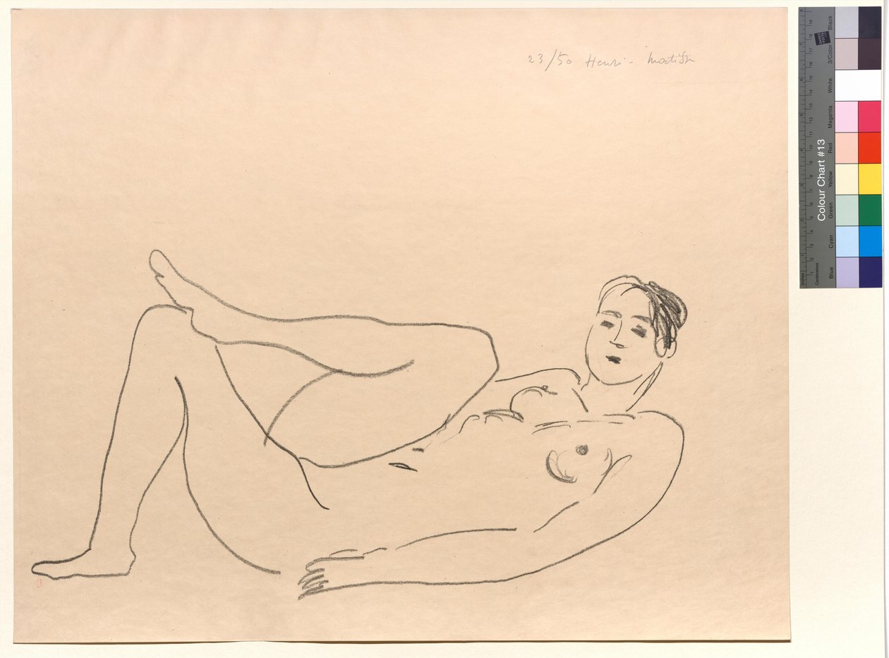 Nu couché, jambe repliée : Étude de jambes - Henri Matisse