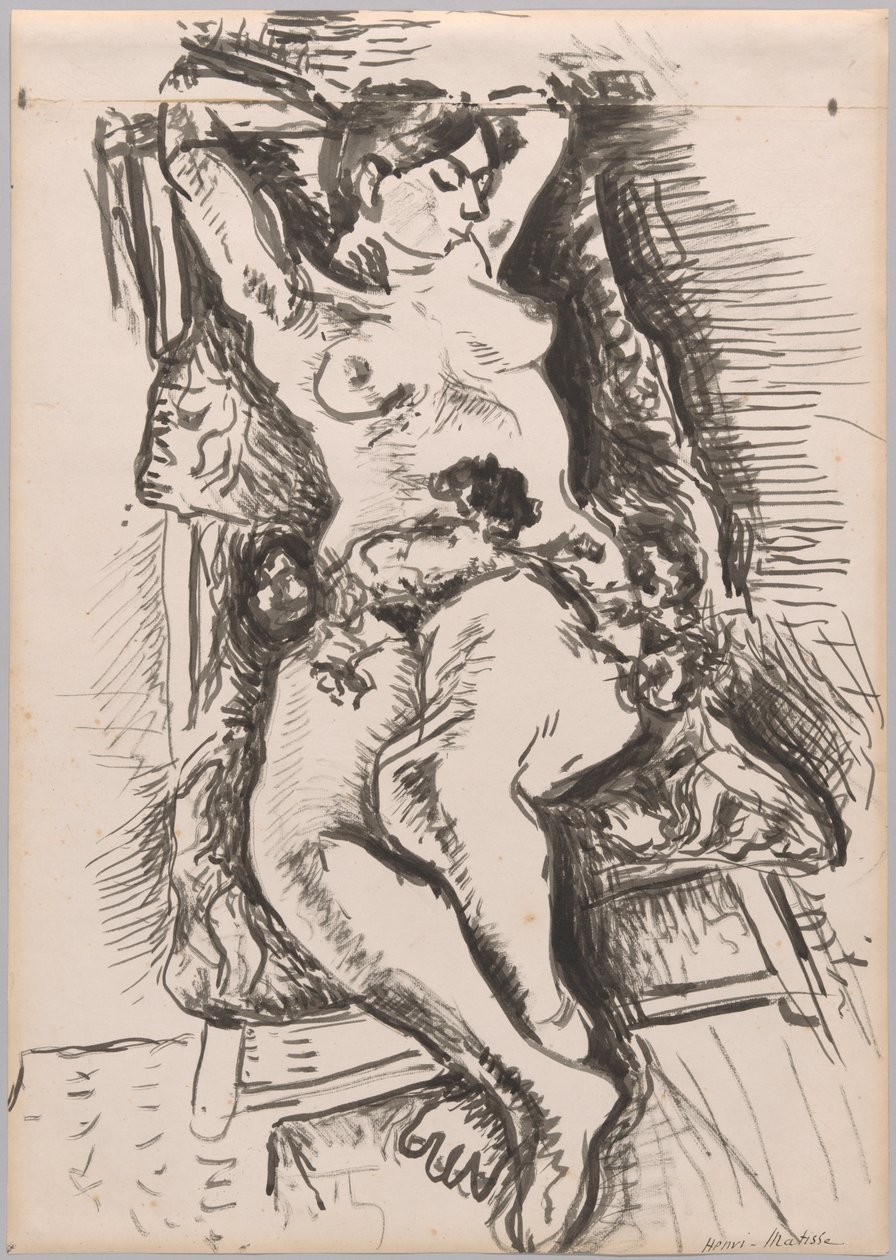 Nu sur une chaise pliante - Henri Matisse