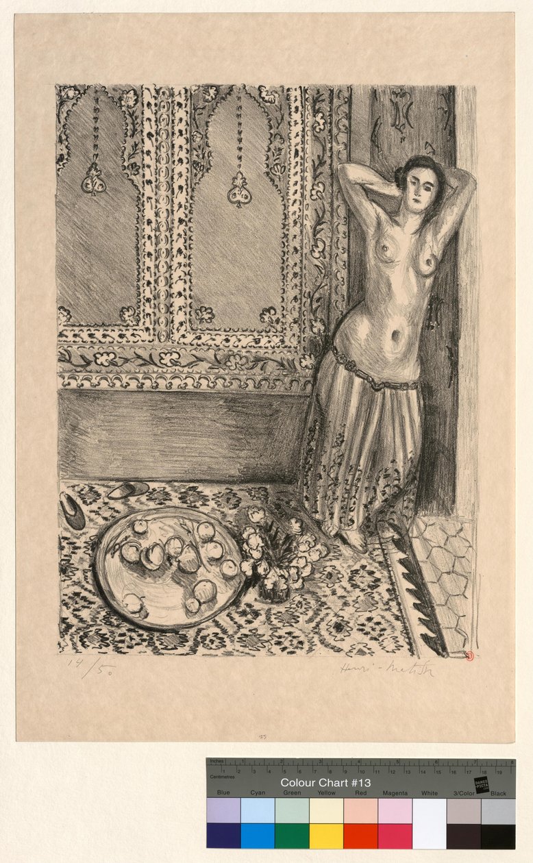Odalisque debout au plateau de fruits - Henri Matisse