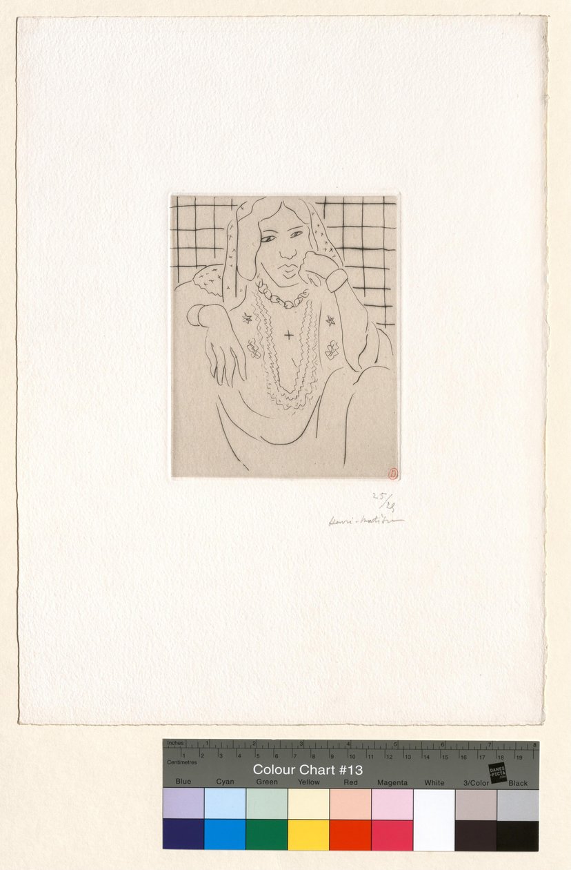Odalisque sur fond à carreaux - Henri Matisse