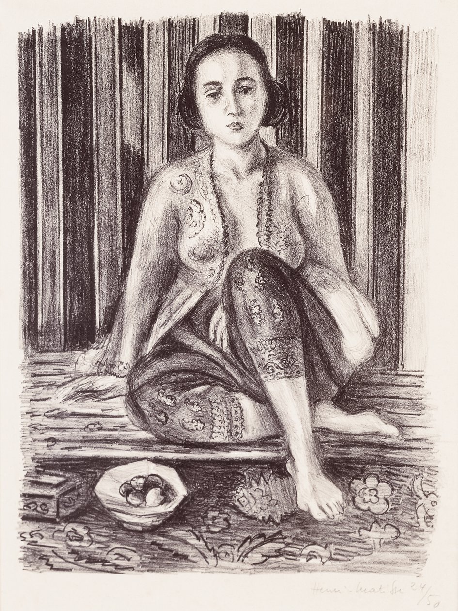 Odalisque avec une coupe de fruits - Henri Matisse