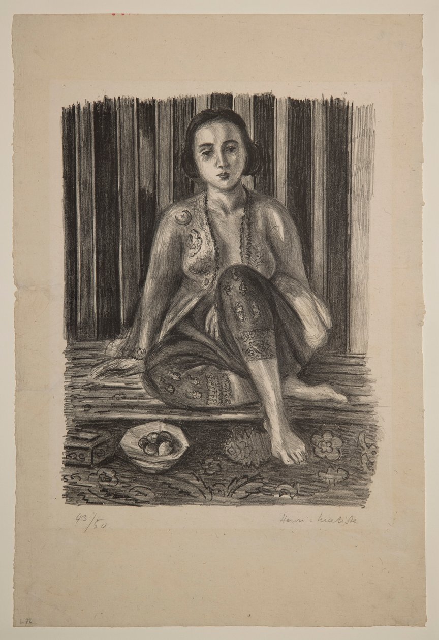 Odalisque avec un bol de fruits - Henri Matisse