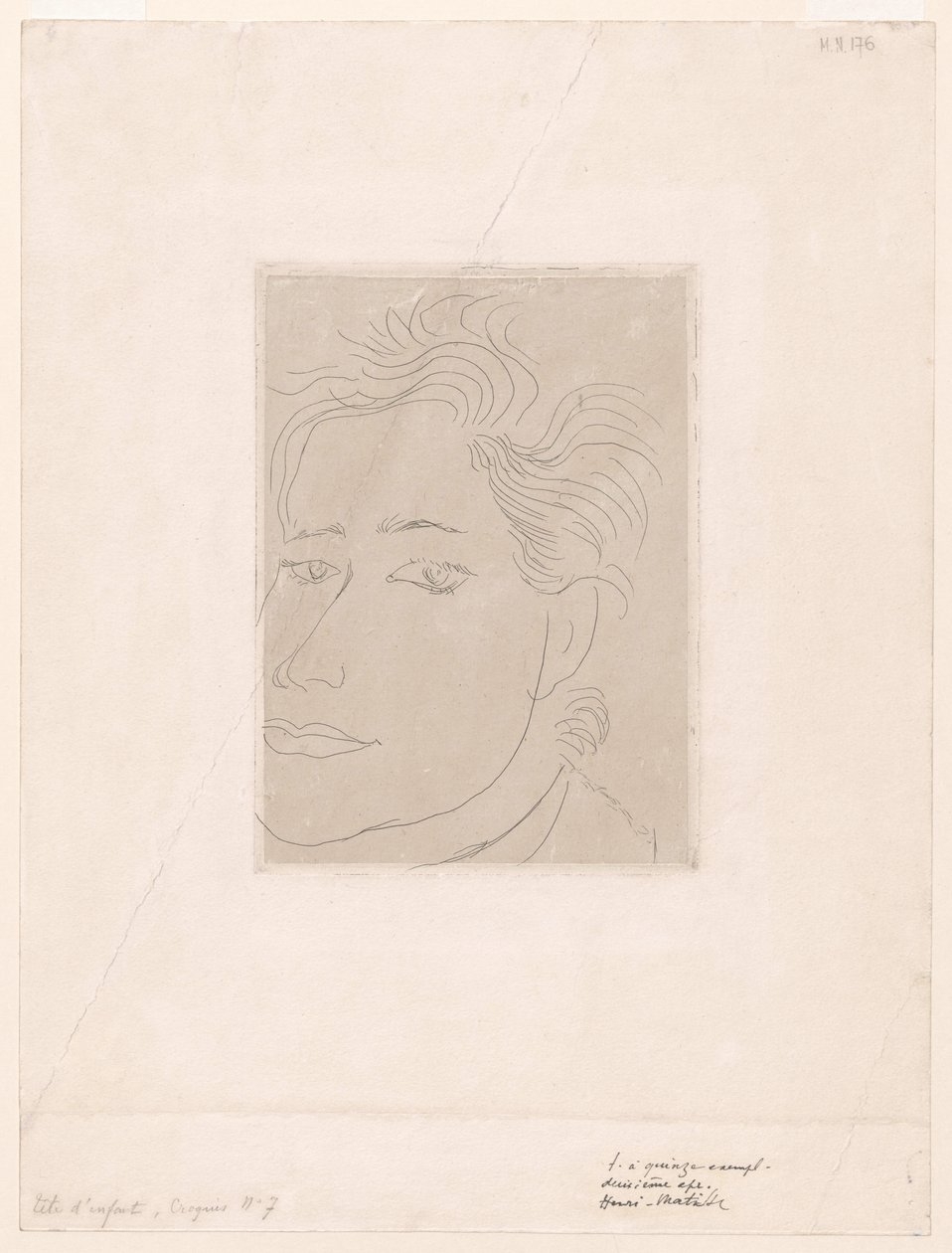 Outamaro, portrait de Margot Matisse - Henri Matisse