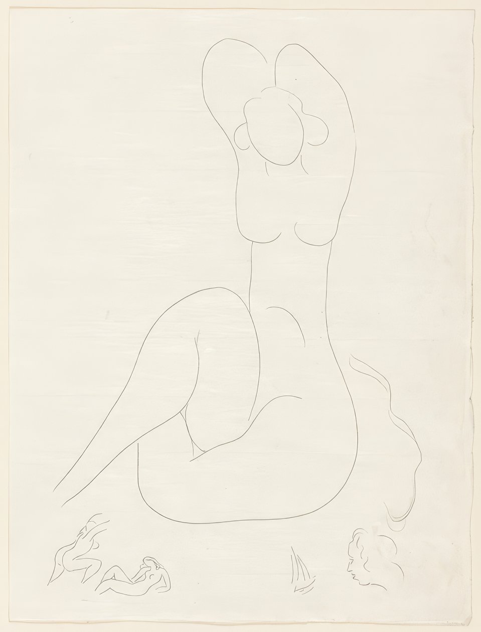 Plusieurs Sonnets: "Quelle soie...", plate 28 from Poesies de Mallarmé - Henri Matisse