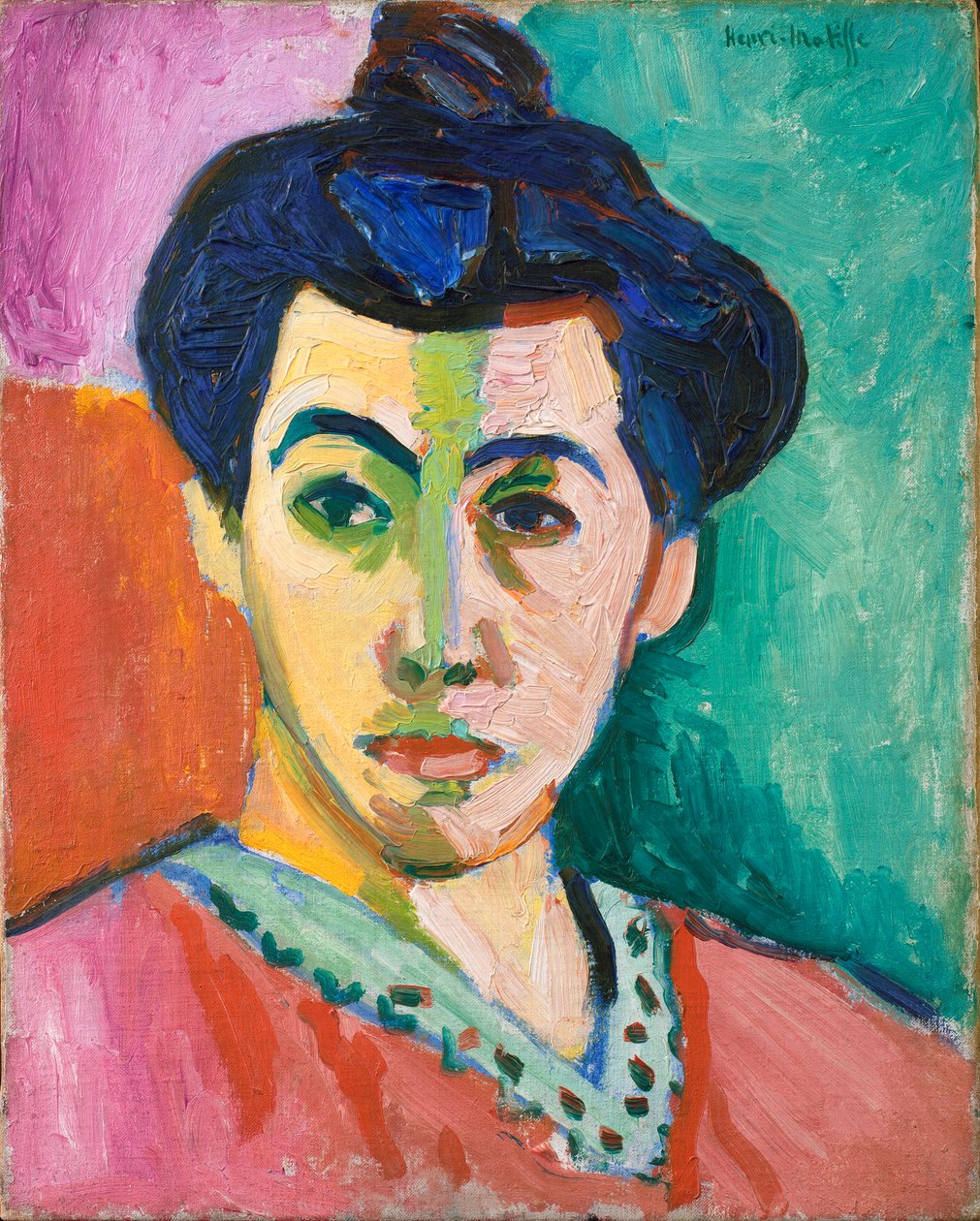 Portrait de Madame Matisse. La Ligne verte - Henri Matisse