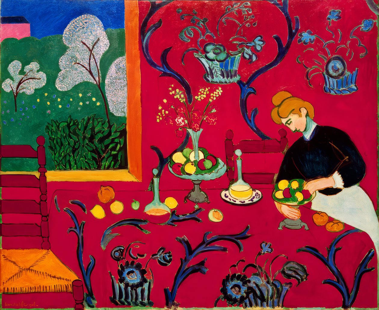 Red Room (Harmonie en rouge) - Henri Matisse