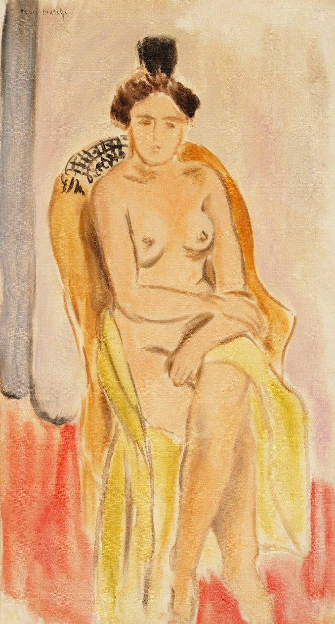 Nu féminin assis, vers 1919-1921 (huile sur toile) - Henri Matisse