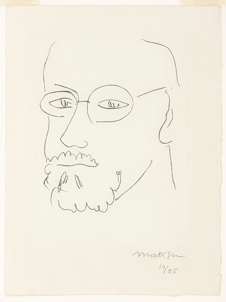 Autoportrait, vue de trois quarts - Henri Matisse