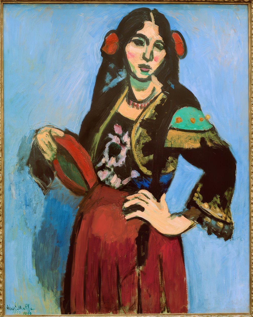 Espagnole avec tambourin - Henri Matisse