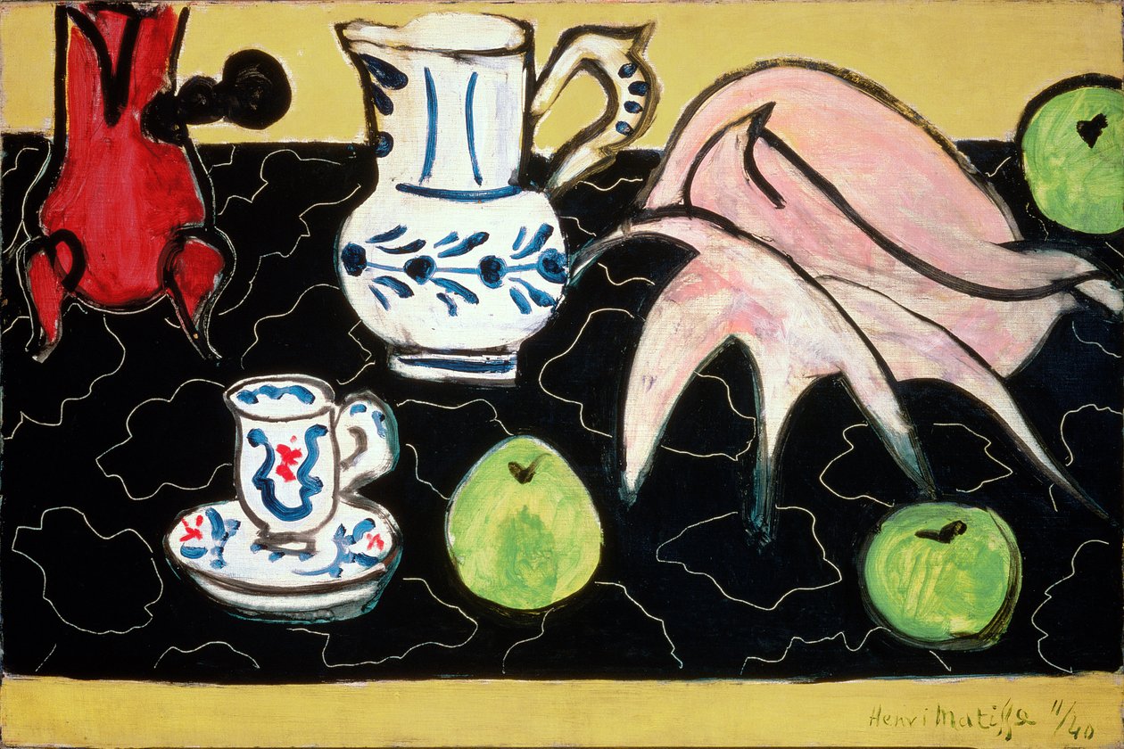 Nature morte au coquillage sur marbre noir - Henri Matisse