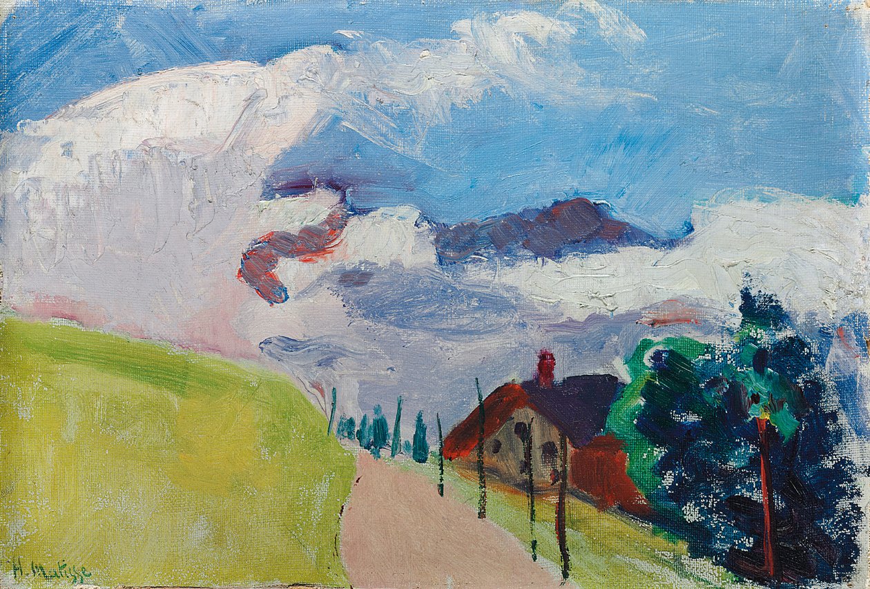 Paysage suisse (Route de Chezieres à Villars) - Henri Matisse
