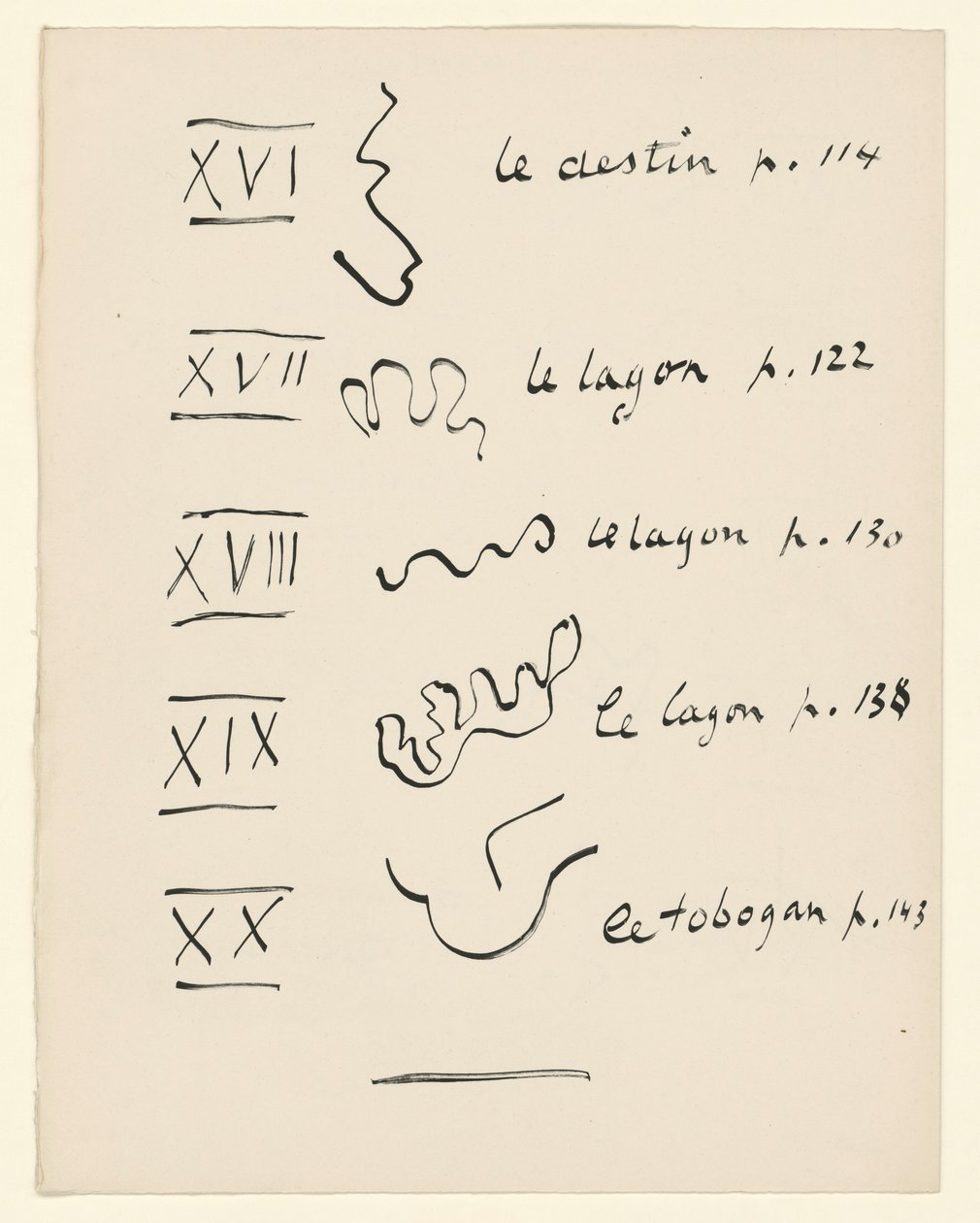 Table des images 4. Extrait de « Jazz ». p. 152 - Henri Matisse