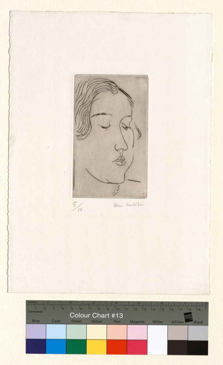 Tête de trois-quarts droite - Henri Matisse