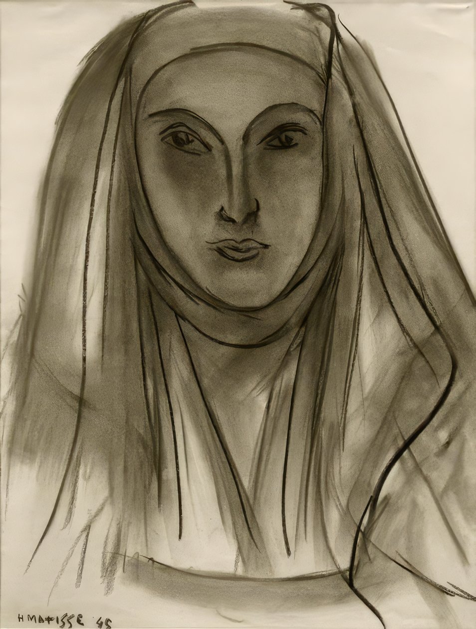 La Nonne (étude pour les lettres portugaises) - Henri Matisse