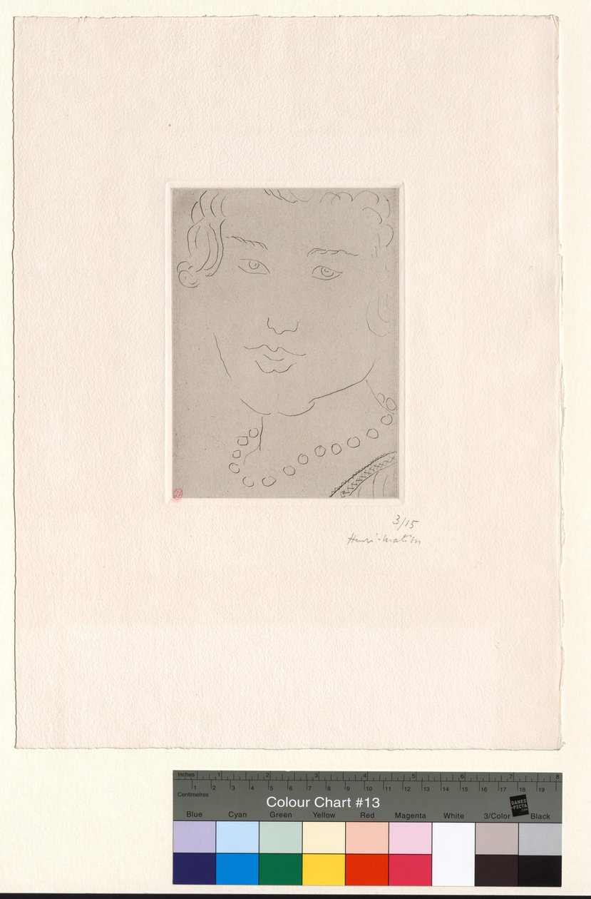 Visage au collier de perles - Henri Matisse