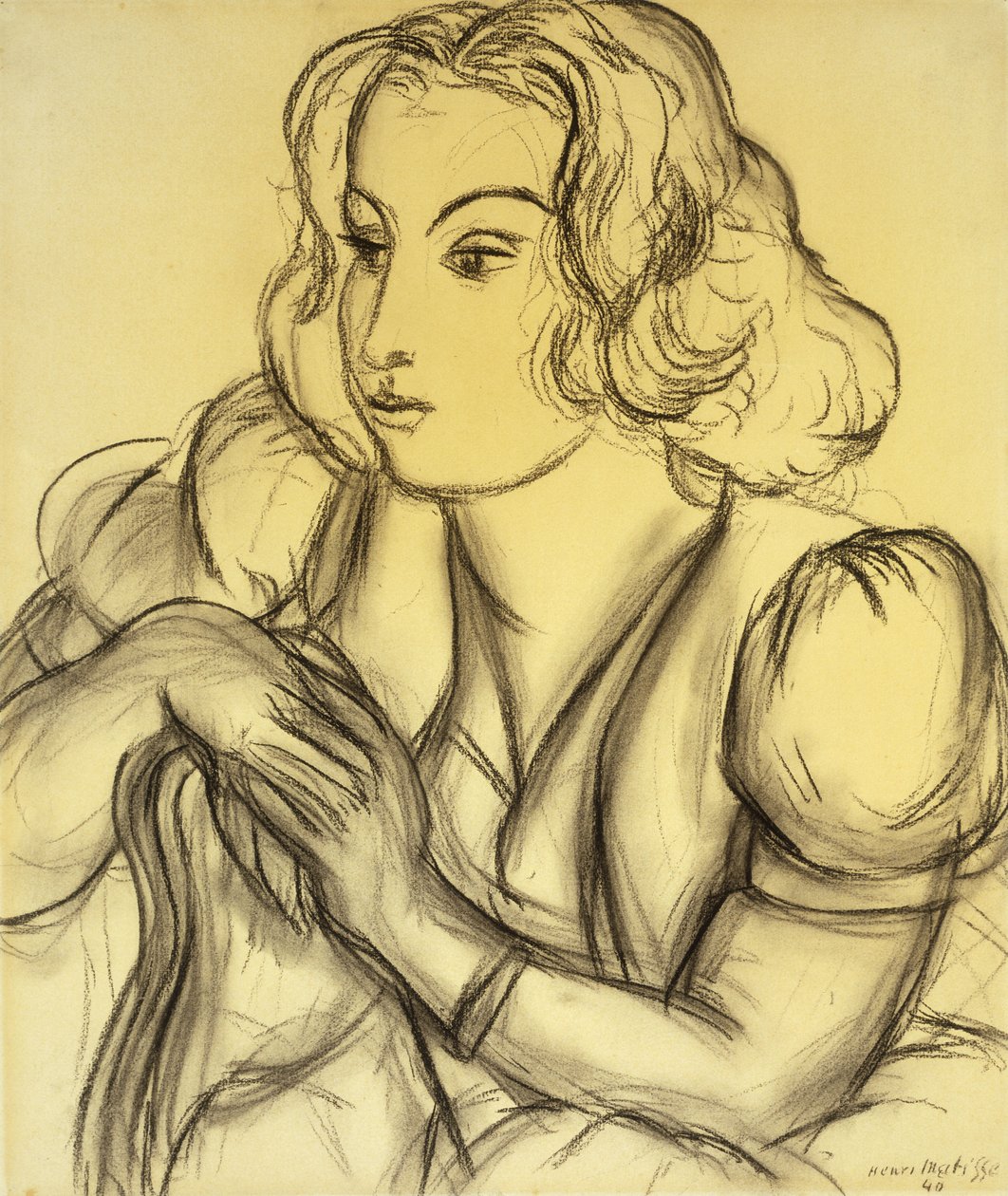 Woman Leaning ; Femme Accoudee - Henri Matisse