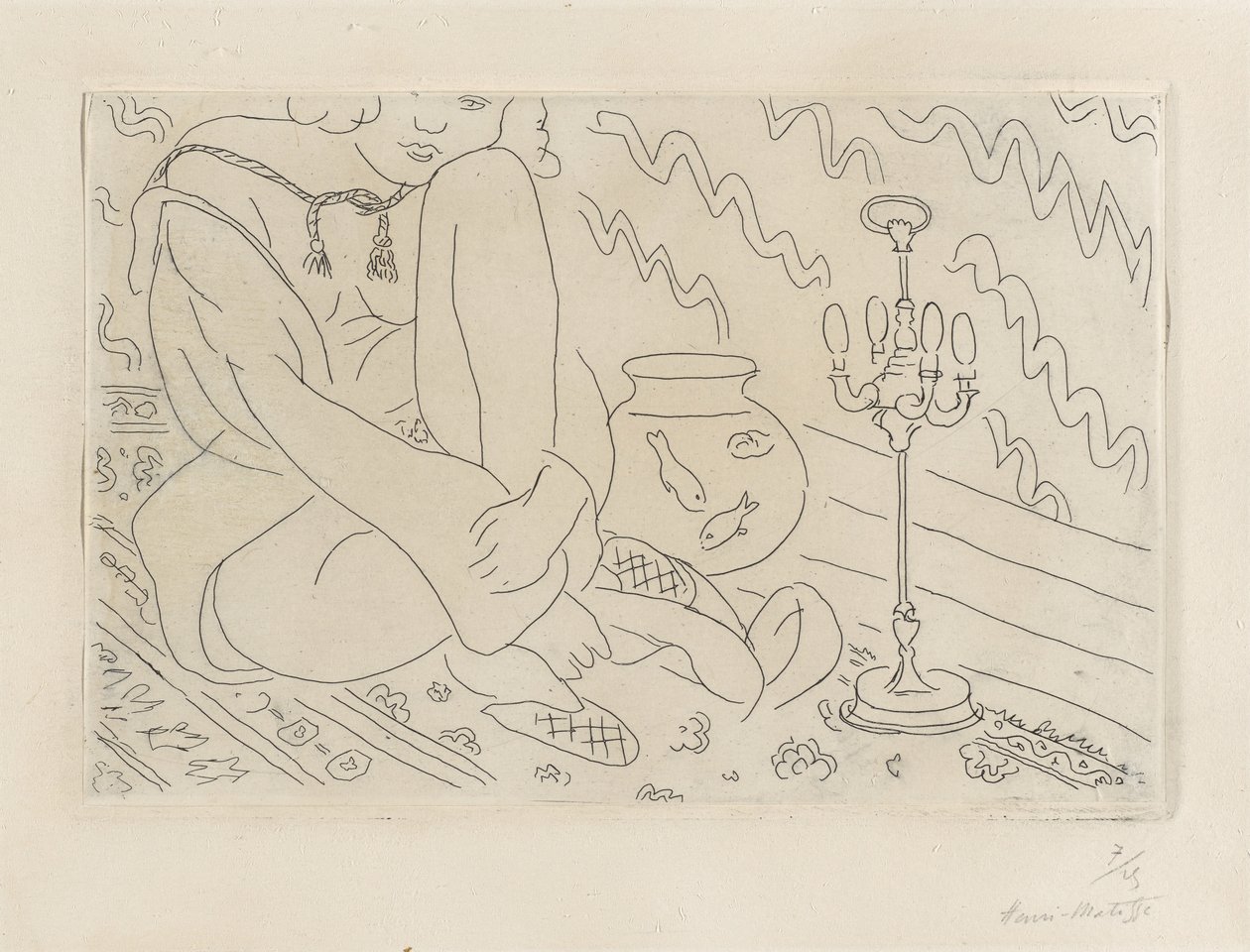 Femme assise dans un intérieur - Henri Matisse