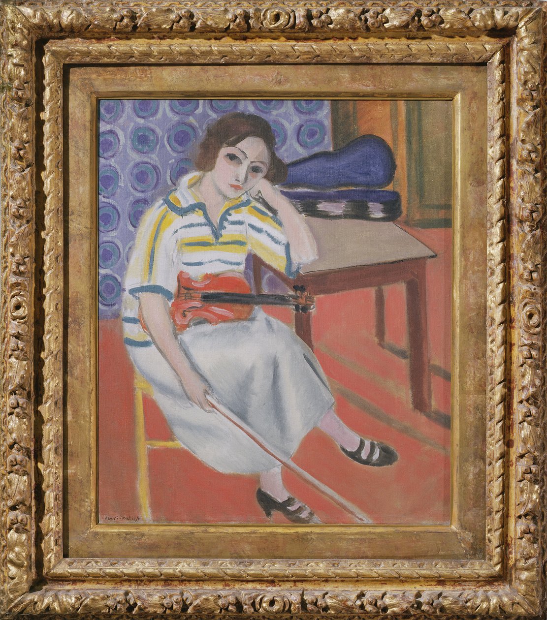 Femme au violon, vers 1921-23 (huile sur toile) - Henri Matisse