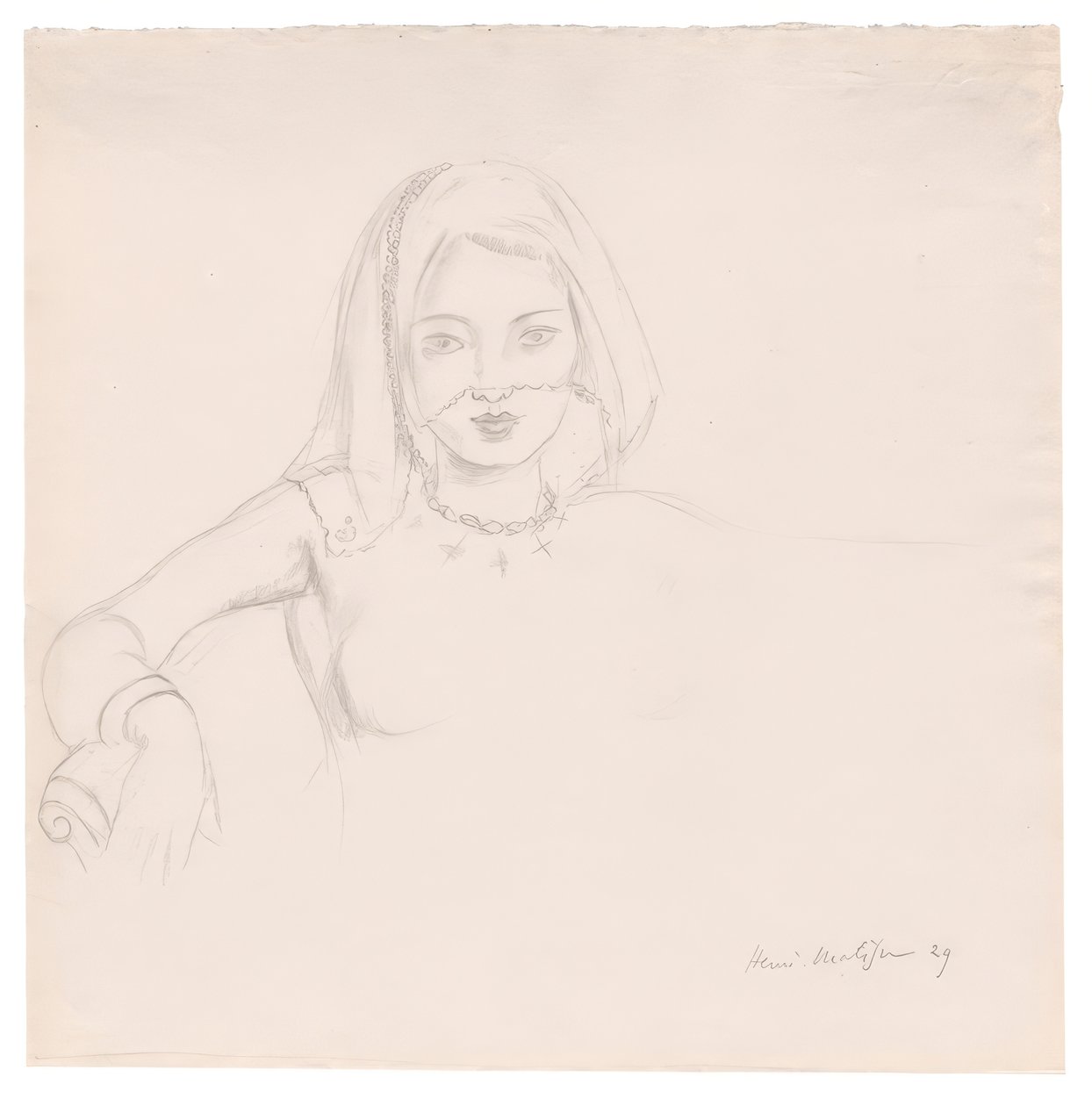 Jeune femme voilée - Henri Matisse
