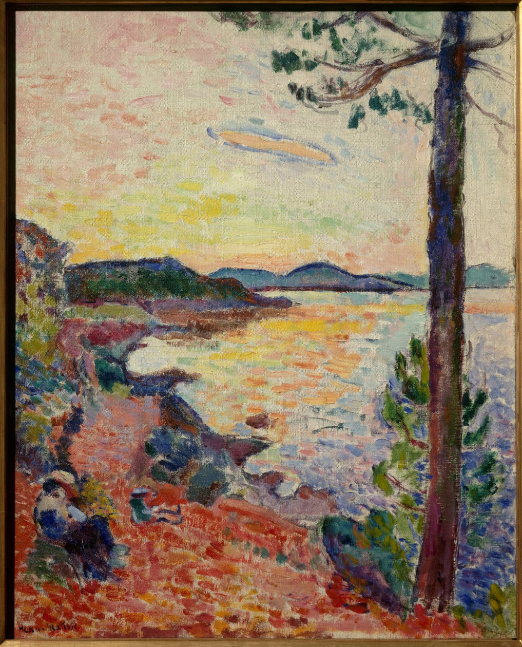 le gouter golfe de saint tropez 1904 (oil on canvas) - Henri Matisse
