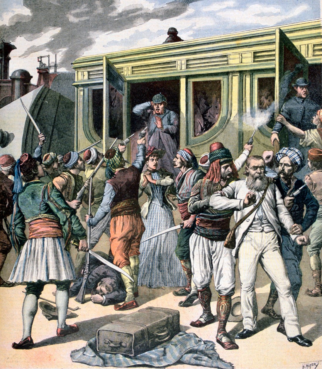 Braquage à main armée en Orient, 1891 - Henri Meyer