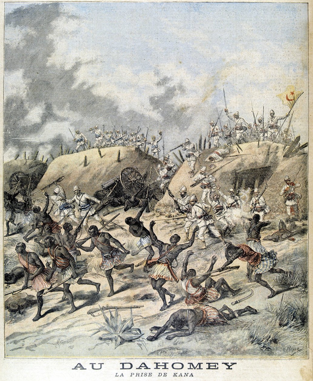 Au Dahomey (actuel Bénin), la capture de Kana - dans « Le Petit Journal » du 19/11/1892 - Henri Meyer