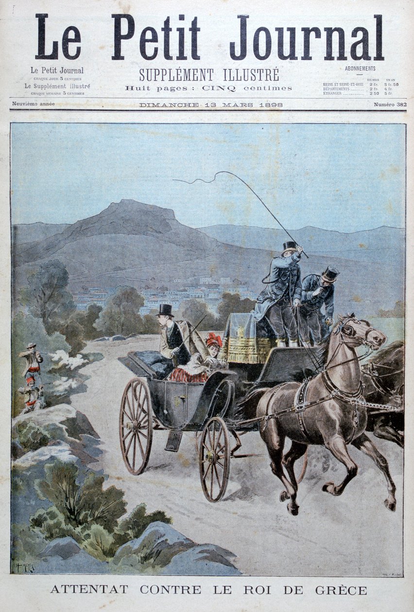 Attaque tentée contre le roi de Grèce, 1898 - Henri Meyer