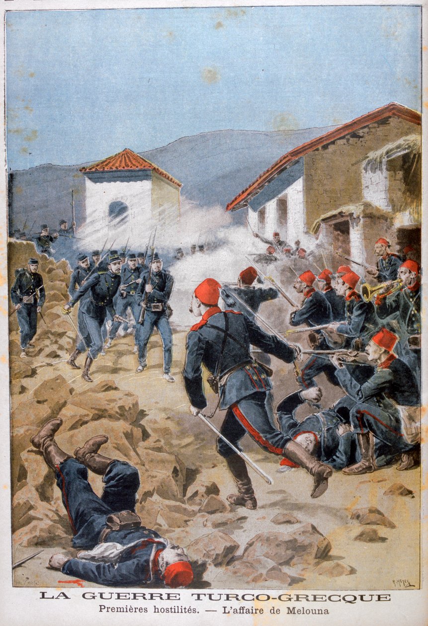 Bataille de Meluna, guerre gréco-turque - Henri Meyer