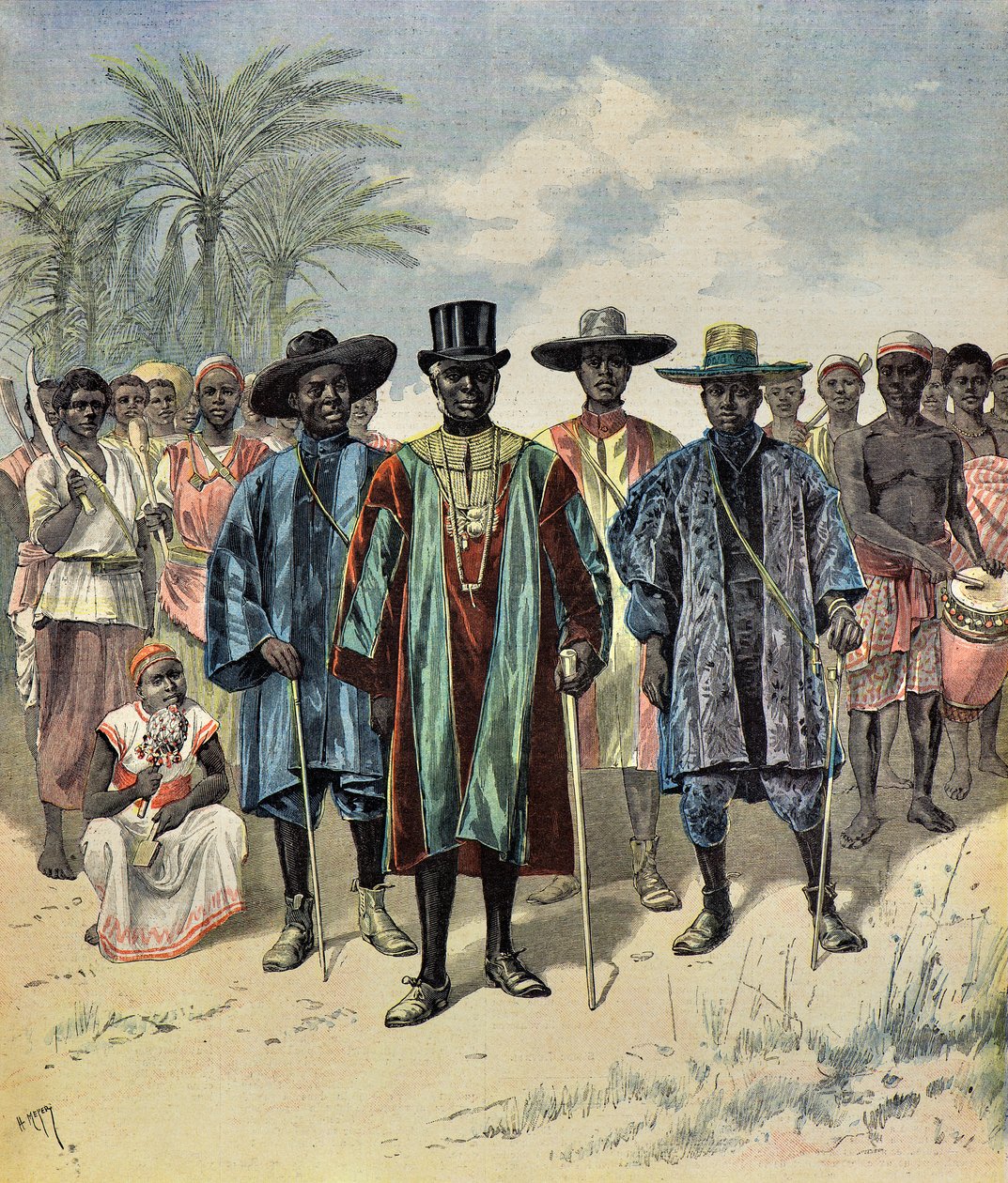 Dahoméens à Paris au Champs de Mars - Henri Meyer