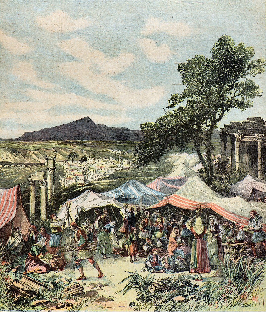 Survivants du tremblement de terre à Thèbes - Henri Meyer