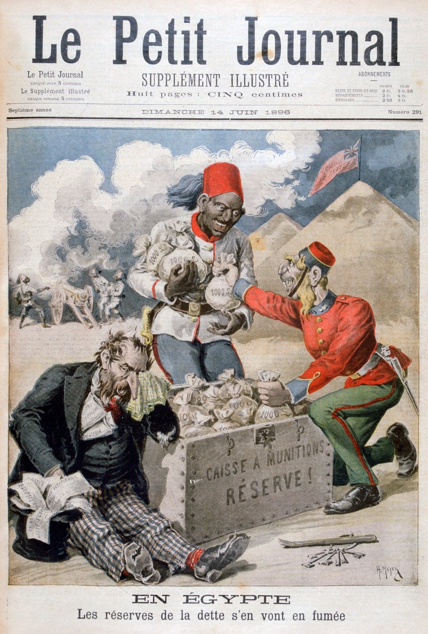 En Égypte : Les réserves de la dette partent en fumée, 1896 - Henri Meyer