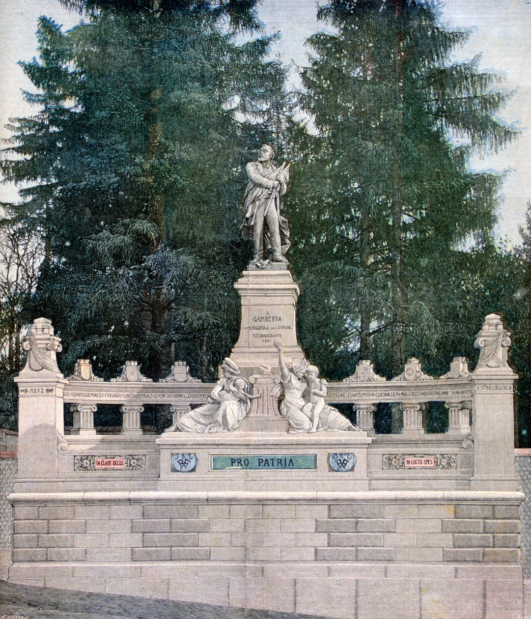 Monument à Léon Gambetta, Ville d
