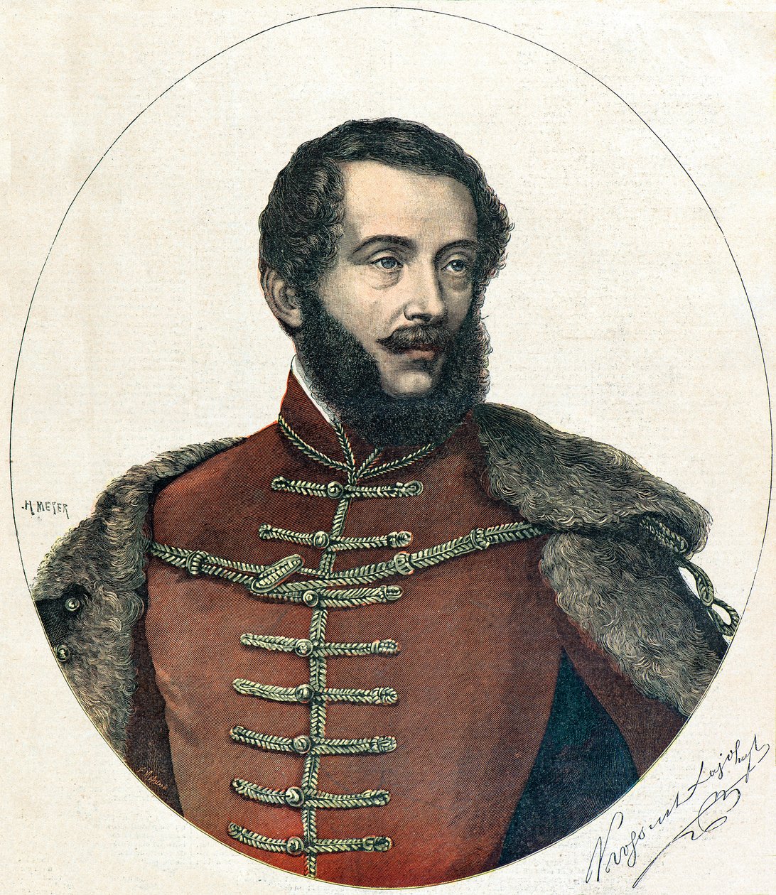 Portrait de Lajos Kossuth - Henri Meyer