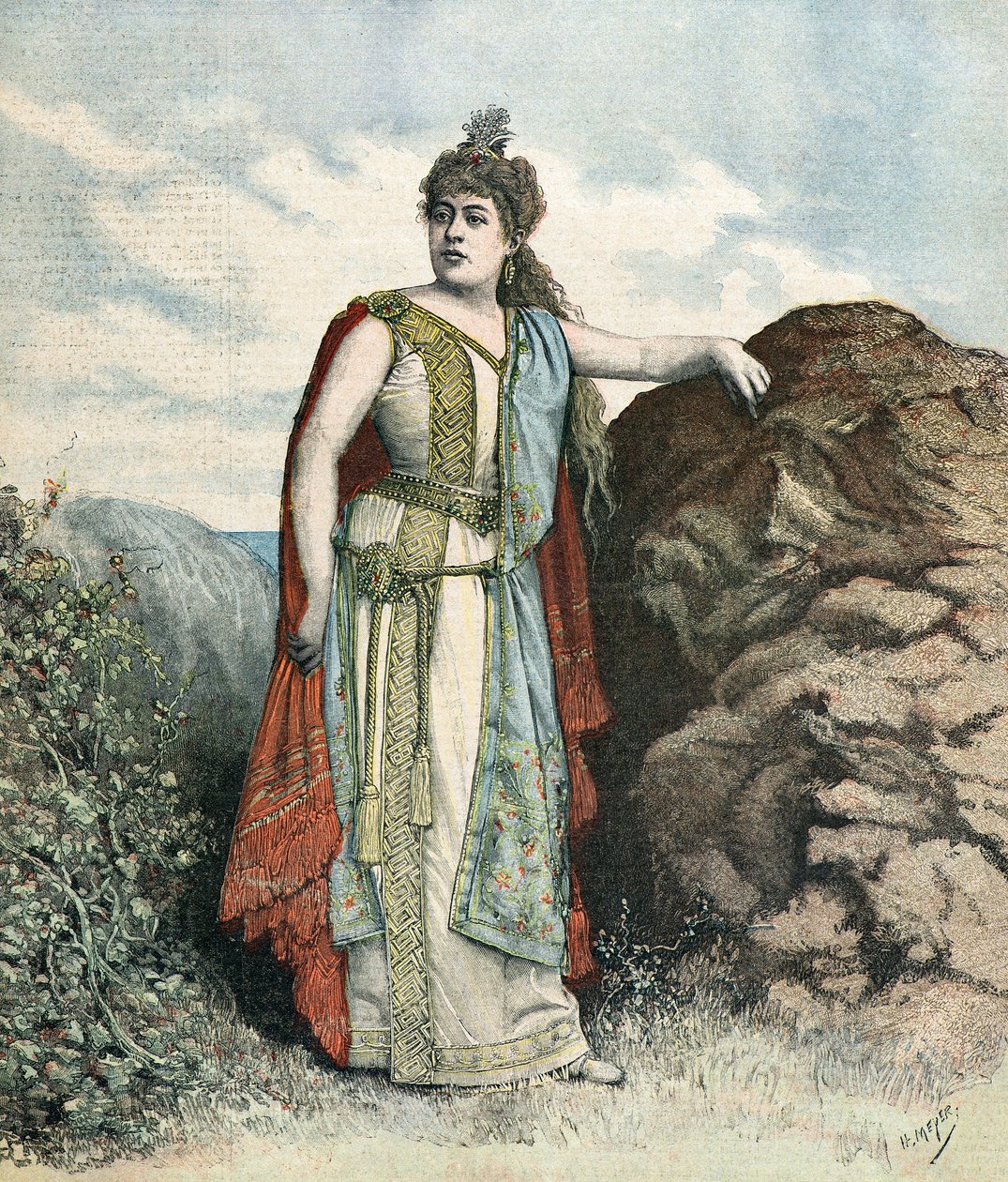 Portrait de la chanteuse Renée Richard - Henri Meyer