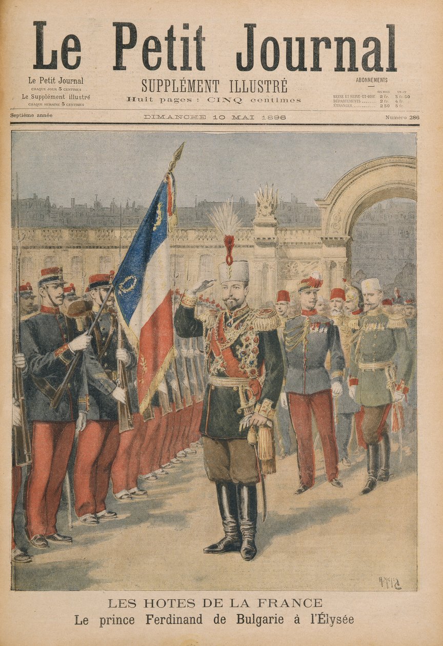 Le Prince Ferdinand (1861-1948) de Bulgarie au Palais de l